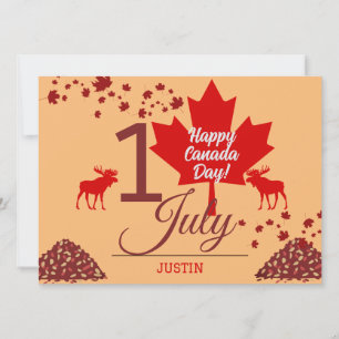Kanada Ahornleaf, Happy Canada Tag, 1. Juli Feiertagskarte