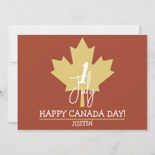 Kanada Ahornleaf, Happy Canada Tag, 1. Juli Feiertagskarte