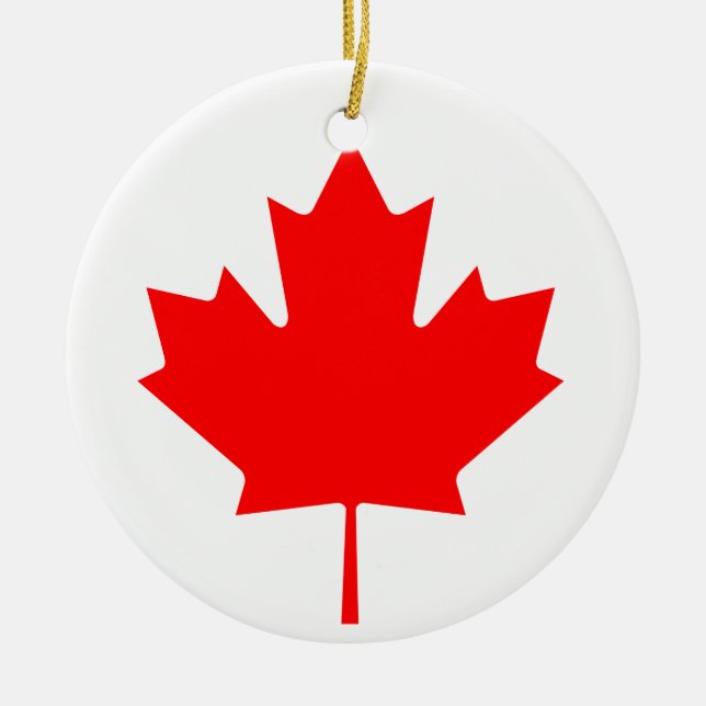 Kanada Ahornleaf Keramik Ornament (Vorne)