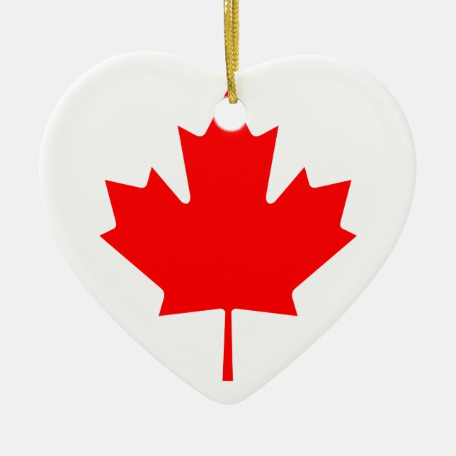 Kanada Ahornleaf Keramik Ornament (Vorne)