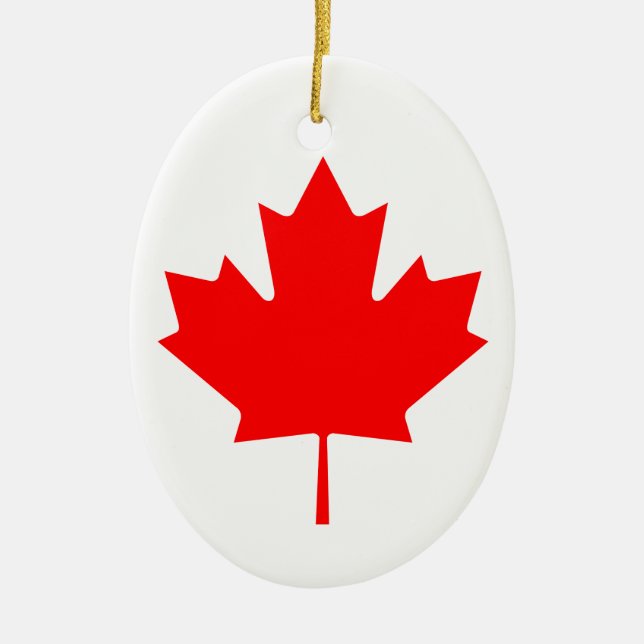 Kanada Ahornleaf Keramik Ornament (Vorne)