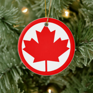 Kanada Ahornleaf Keramik Ornament
