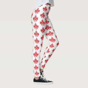 Kanada Ahornleaf Peace Symbol Patriotic Free Leggings