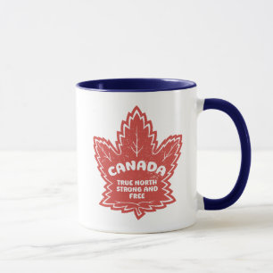 Kanada Ahornleaf Wahrer Norden stark und frei Tasse