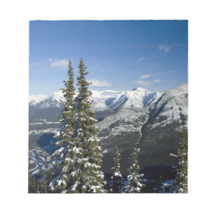 Kanada, Alberta, Banff. Aussicht auf das Bow-Tal Notizblock