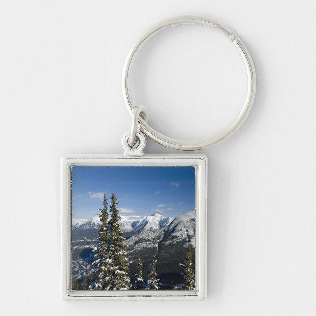 Kanada, Alberta, Banff. Aussicht auf das Bow-Tal Schlüsselanhänger (Vorne)