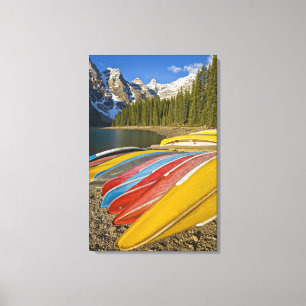 Kanada, Alberta, Banff National Park, Moraine Leinwanddruck