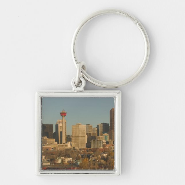 Kanada, Alberta, Calgary: City Skyline ab 2 Schlüsselanhänger (Vorne)