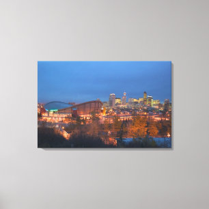 Kanada, Alberta, Calgary: City Skyline ab 4 Leinwanddruck
