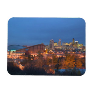 Kanada, Alberta, Calgary: City Skyline ab 4 Magnet