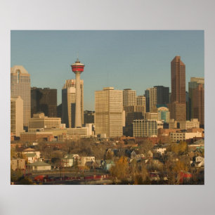 Kanada, Alberta, Calgary: Stadt-Skyline von 2 Poster