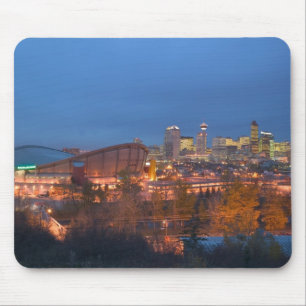 Kanada, Alberta, Calgary: Stadt-Skyline von 4 Mousepad