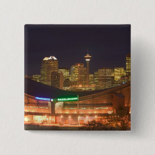 Kanada, Alberta, Calgary: Stadt-Skyline von Button