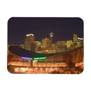Kanada, Alberta, Calgary: Stadt-Skyline von Magnet