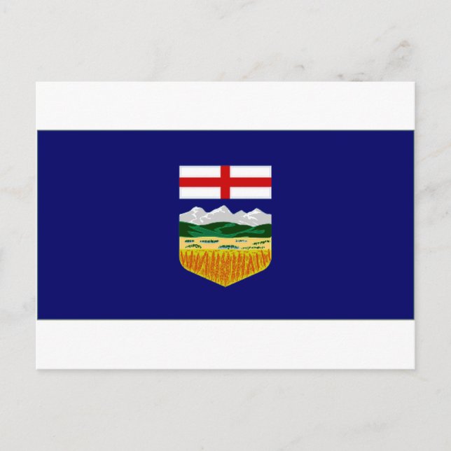 Kanada-Alberta-Flagge Postkarte (Vorderseite)