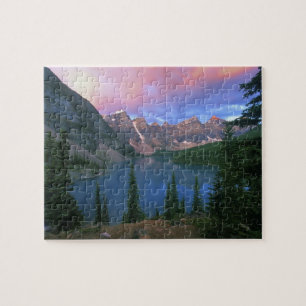 Kanada, Alberta, Lake Moraine bei Morgengrauen, Ba