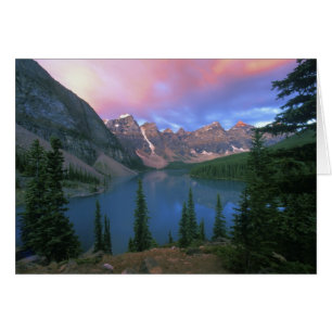 Kanada, Alberta, Moraine-See bei Dawn, Banff