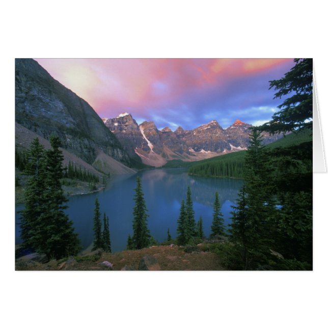 Kanada, Alberta, Moraine-See bei Dawn, Banff (Vorderseite (Horizontal))