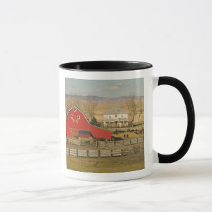 Kanada, Alberta, Pincher Creek: Rote Scheune und R Tasse