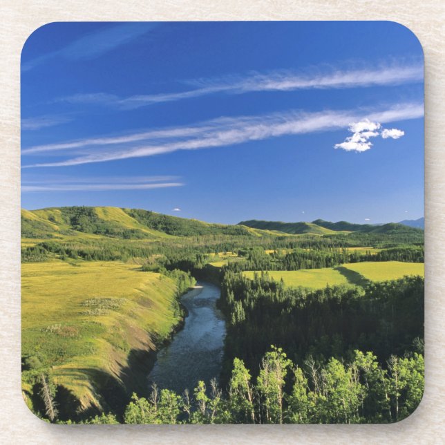 Kanada, Alberta, The Highwood River Untersetzer (Vorderseite)