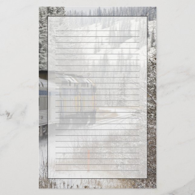 Kanada, Alberta. VIA Schienennetz Briefpapier (Vorderseite)