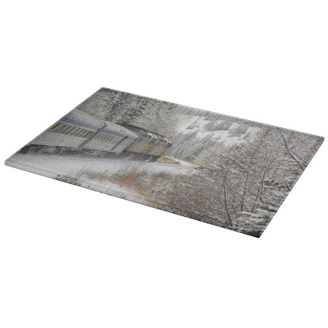 Kanada, Alberta. VIA Schienennetz Schneidebrett (Ecke)