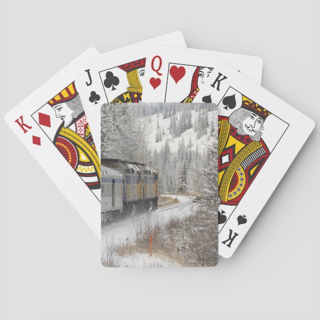 Kanada, Alberta. VIA Schienennetz Spielkarten (Rückseite)