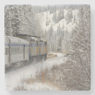 Kanada, Alberta. VIA Schienennetz Steinuntersetzer