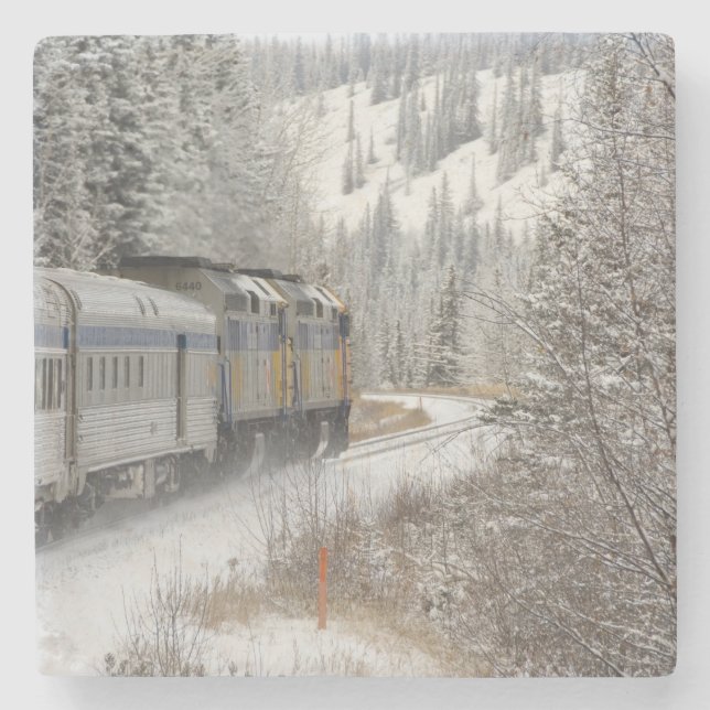 Kanada, Alberta. VIA Schienennetz Steinuntersetzer (Vorderseite)