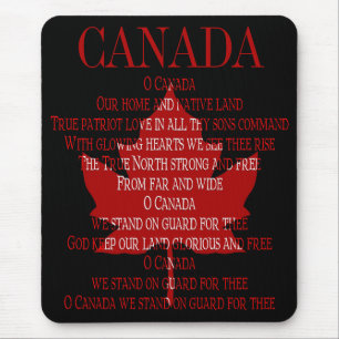 Kanada Anthem Mousepad Canada Maple Leaf Mousepad