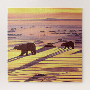 Kanada Art Puzzles - Landschaftspuzzles für Eisbär
