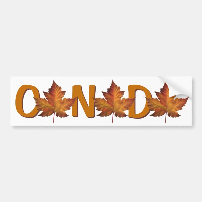 Kanada-Autoaufkleber-Herbst-Goldahorn-Blatt Autoaufkleber (Vorne)