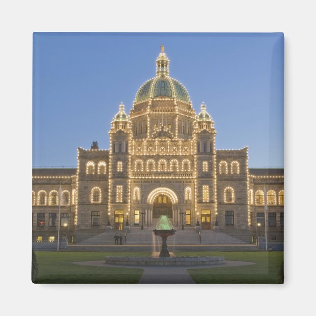Kanada, BC, Victoria, BC Legislature Gebäude am Magnet (Vorne)