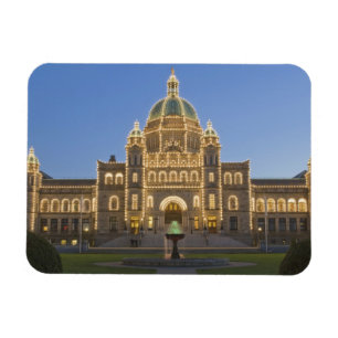 Kanada, BC, Victoria, BC Legislaturgebäude bei Magnet