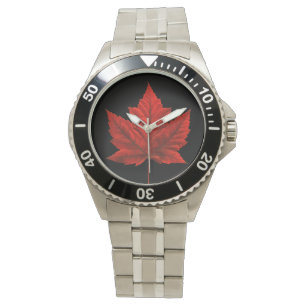 Kanada Beobachten Kanada Maple Leaf Souvenir Wrist Armbanduhr