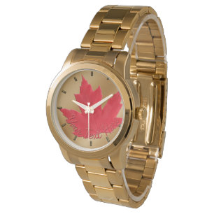 Kanada Beobachten Kanada Maple Leaf Souvenir Wrist Armbanduhr