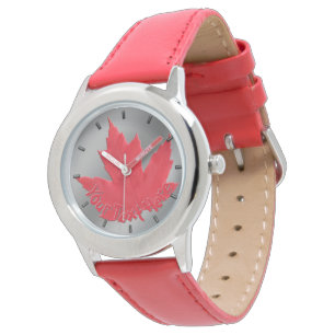 Kanada Beobachten Kanada Maple Leaf Souvenir Wrist Armbanduhr
