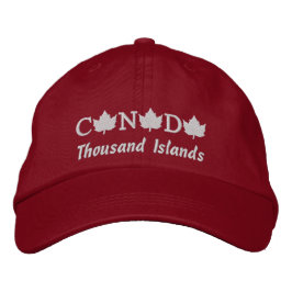 Kanada bestickt Tausend Inseln Cap Bestickte Kappe