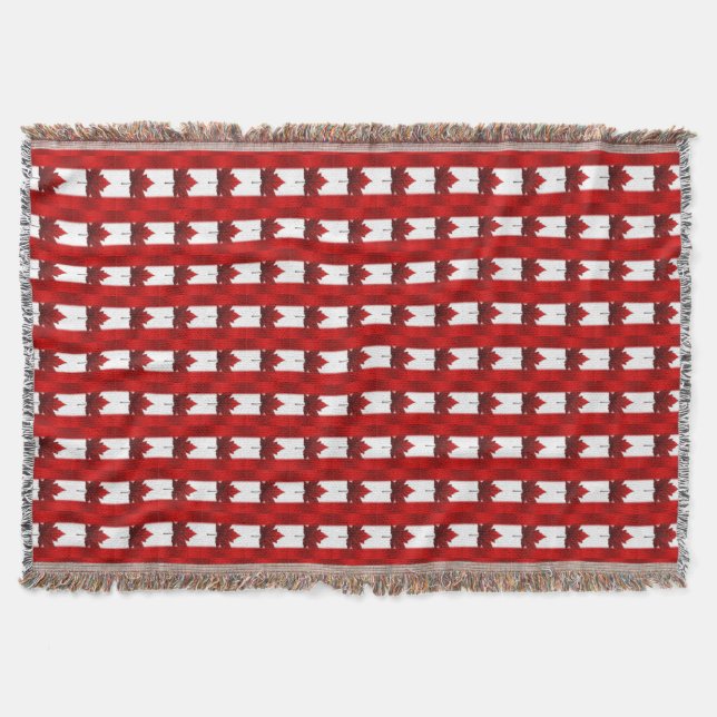Kanada Blanket Kanada Flagge Souvenir Throw Decke (Vorderseite)