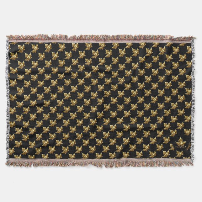 Kanada Blanket Kanada Gold Kanada Medaille Throw Decke (Vorderseite)