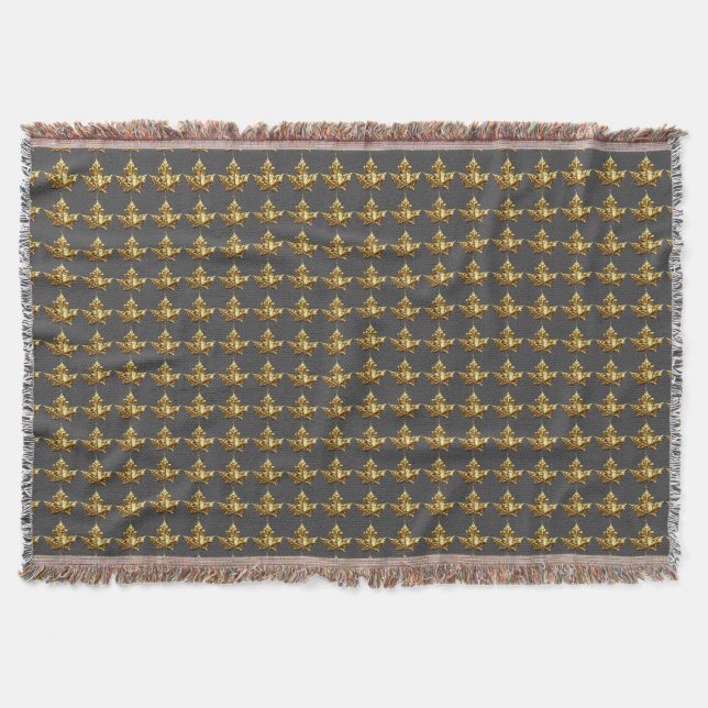 Kanada Blanket Kanada Gold Medaille Souvenir Throw Decke (Vorderseite)