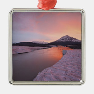 Kanada, British Columbia, Alsek River Valley. Silbernes Ornament