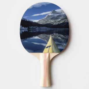 Kanada, British Columbia, Banff. Kajakschnabel auf Tischtennis Schläger
