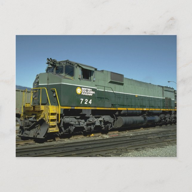 Kanada, British Columbia, Ry MLW M630 Postkarte (Vorderseite)