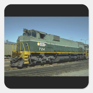 Kanada, British Columbia_Trains of the World Quadratischer Aufkleber