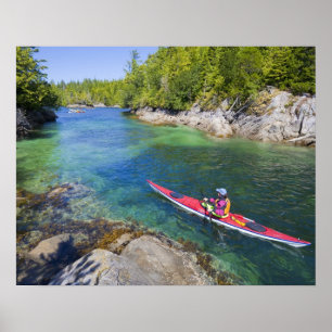 Kanada, British Columbia, Vancouver Island. Meer 2 Poster