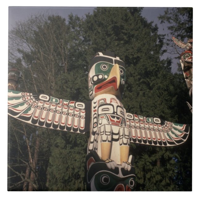 Kanada, British Columbia, Vancouver.  Native Fliese (Vorderseite)