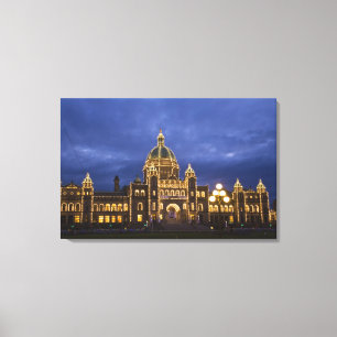 KANADA, British Columbia, Victoria. Abend, Leinwanddruck