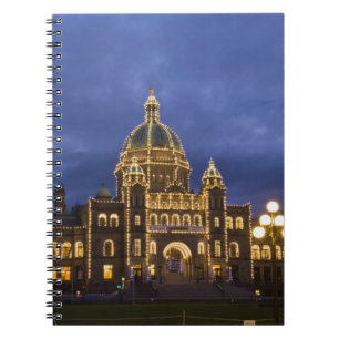 KANADA, British Columbia, Victoria. Abend, Notizblock