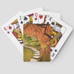 KANADA, British Columbia, Victoria. Herbst Spielkarten